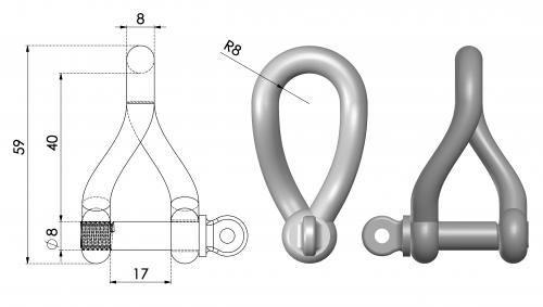 Twist Shackle Assy